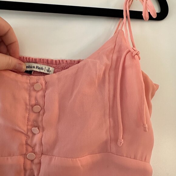 Abercrombie & Fitch Midi Dress (Pink) - Picture 6 of 8